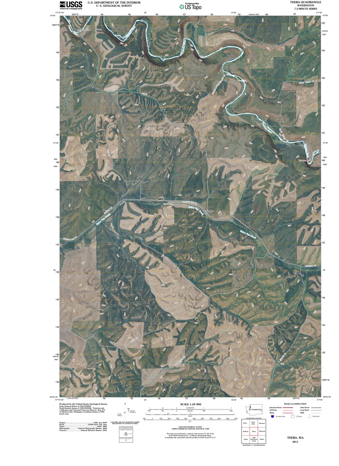 2011 Thera, WA - Washington - USGS Topographic Map