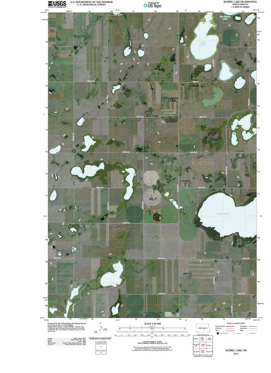 2011 Kunkel Lake, ND - North Dakota - USGS Topographic Map