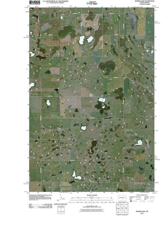 2011 Senior Lake, ND - North Dakota - USGS Topographic Map