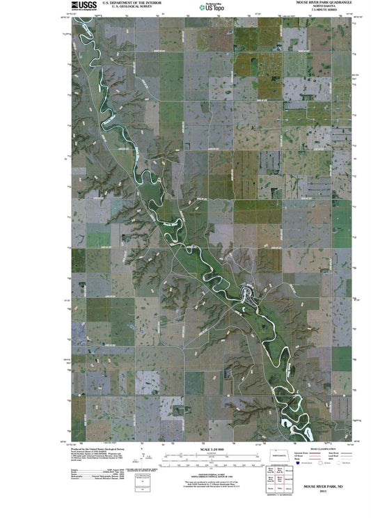 2011 Mouse River Park, ND - North Dakota - USGS Topographic Map