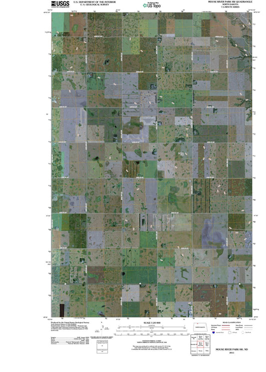 2011 Mouse River Park, ND - North Dakota - USGS Topographic Map v2