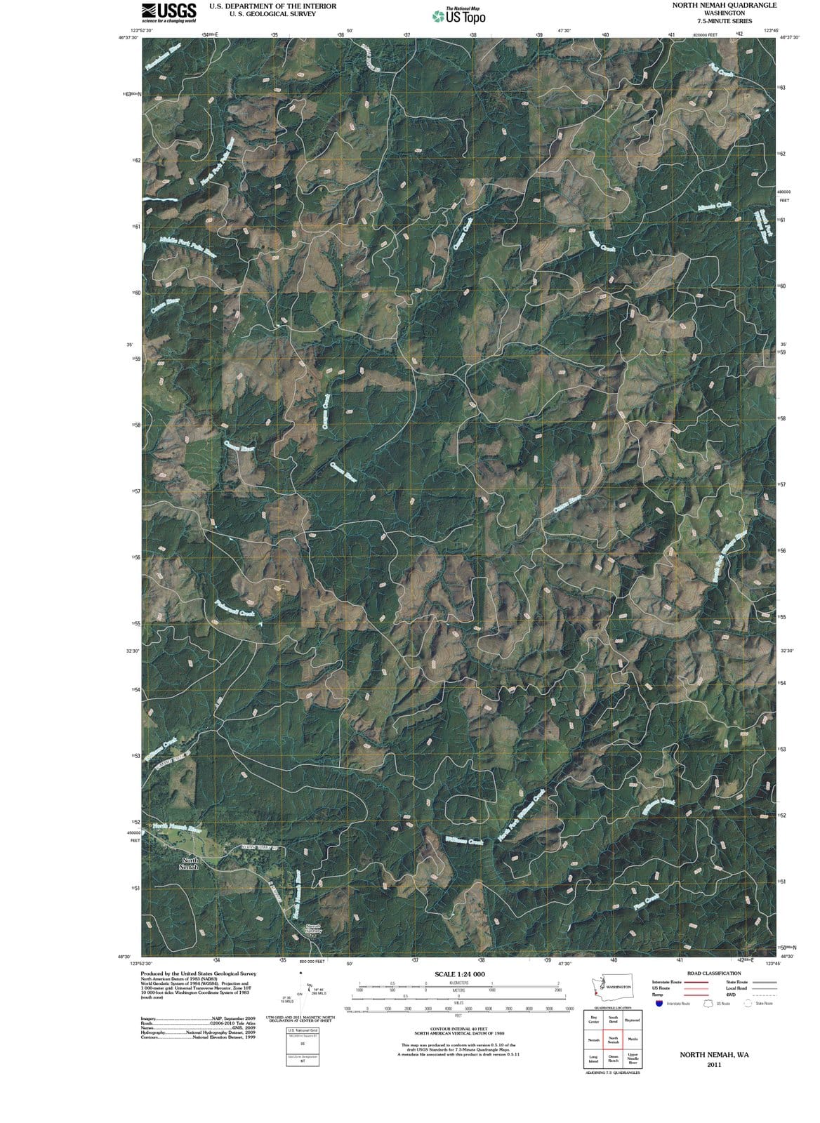 2011 Northmah, WA - Washington - USGS Topographic Map