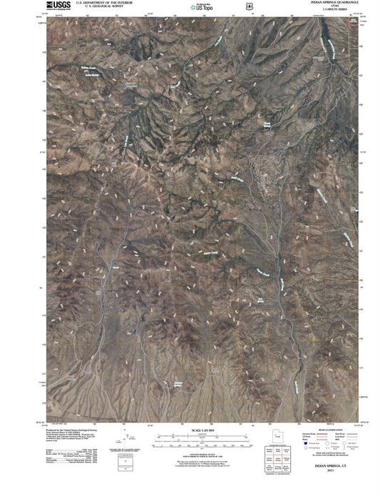 2011 Indian Springs, UT - Utah - USGS Topographic Map