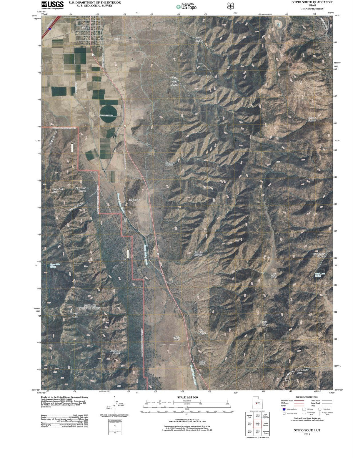 2011 Scipio South, UT - Utah - USGS Topographic Map