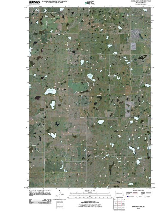 2011 Siebold Lake, ND - North Dakota - USGS Topographic Map
