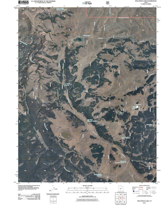 2011 Pollywog Lake, UT - Utah - USGS Topographic Map