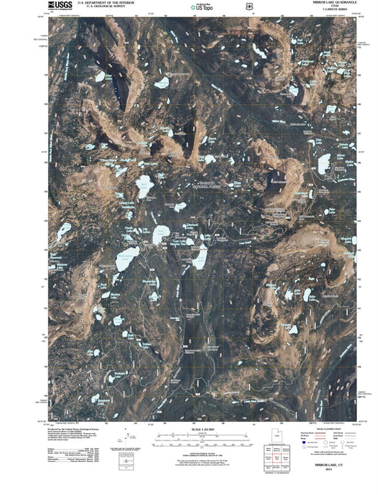 2011 Mirror Lake, UT - Utah - USGS Topographic Map