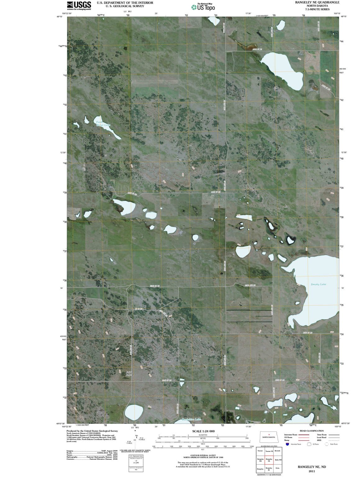 2011 Rangeley, ND - North Dakota - USGS Topographic Map v2
