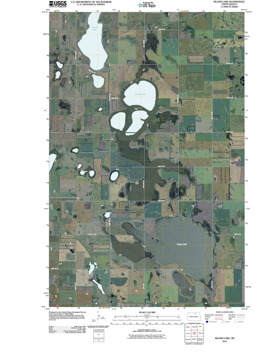 2011 Island Lake, ND - North Dakota - USGS Topographic Map