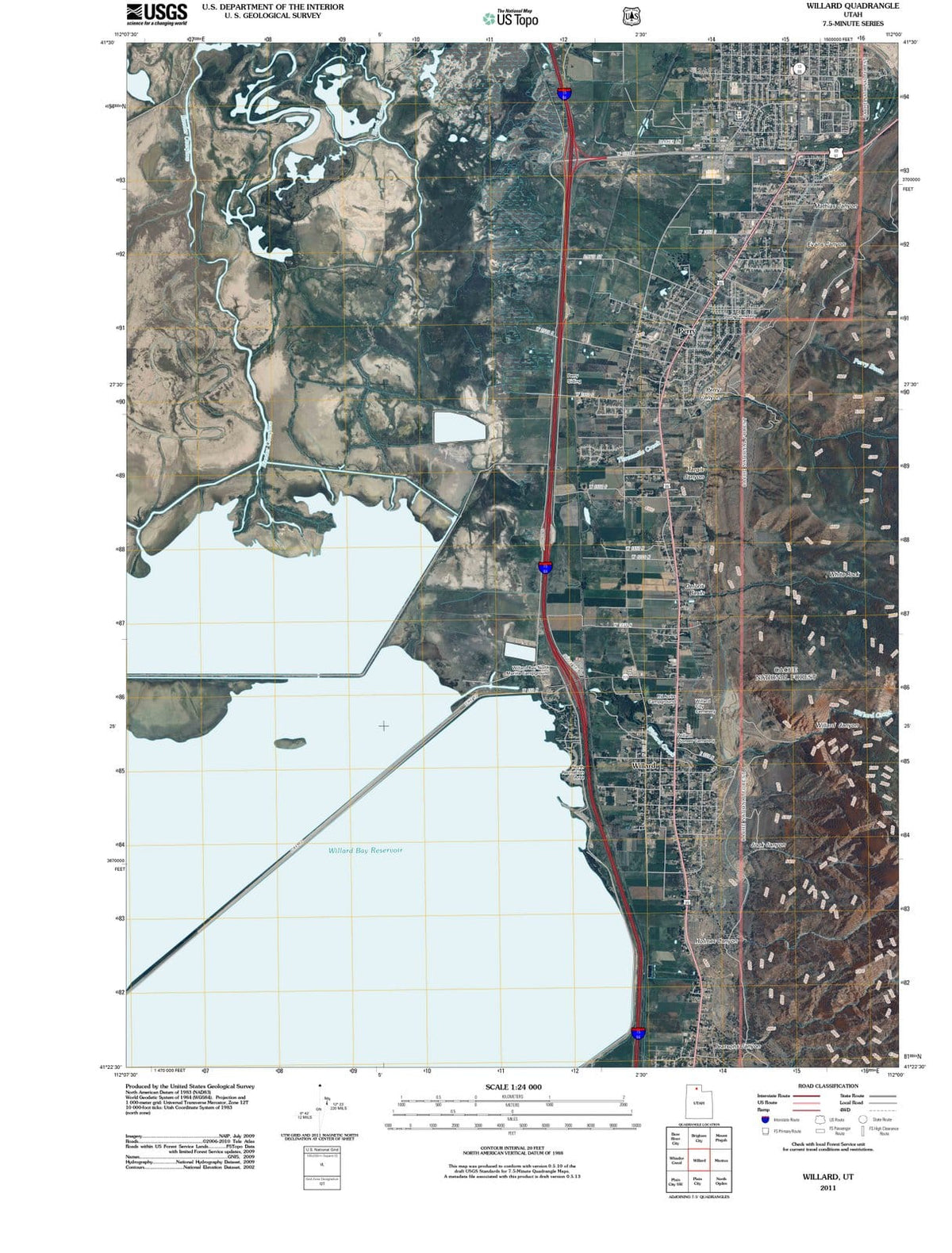 2011 Willard, UT - Utah - USGS Topographic Map