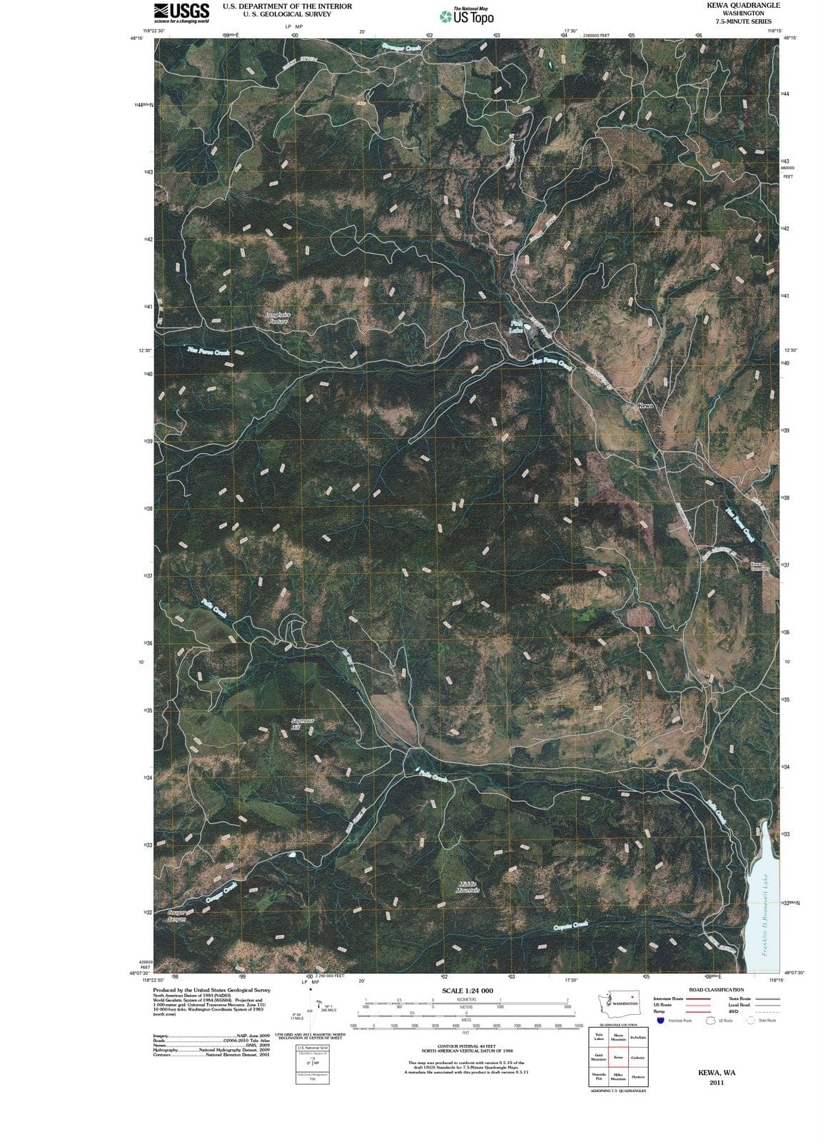 2011 Kewa, WA - Washington - USGS Topographic Map