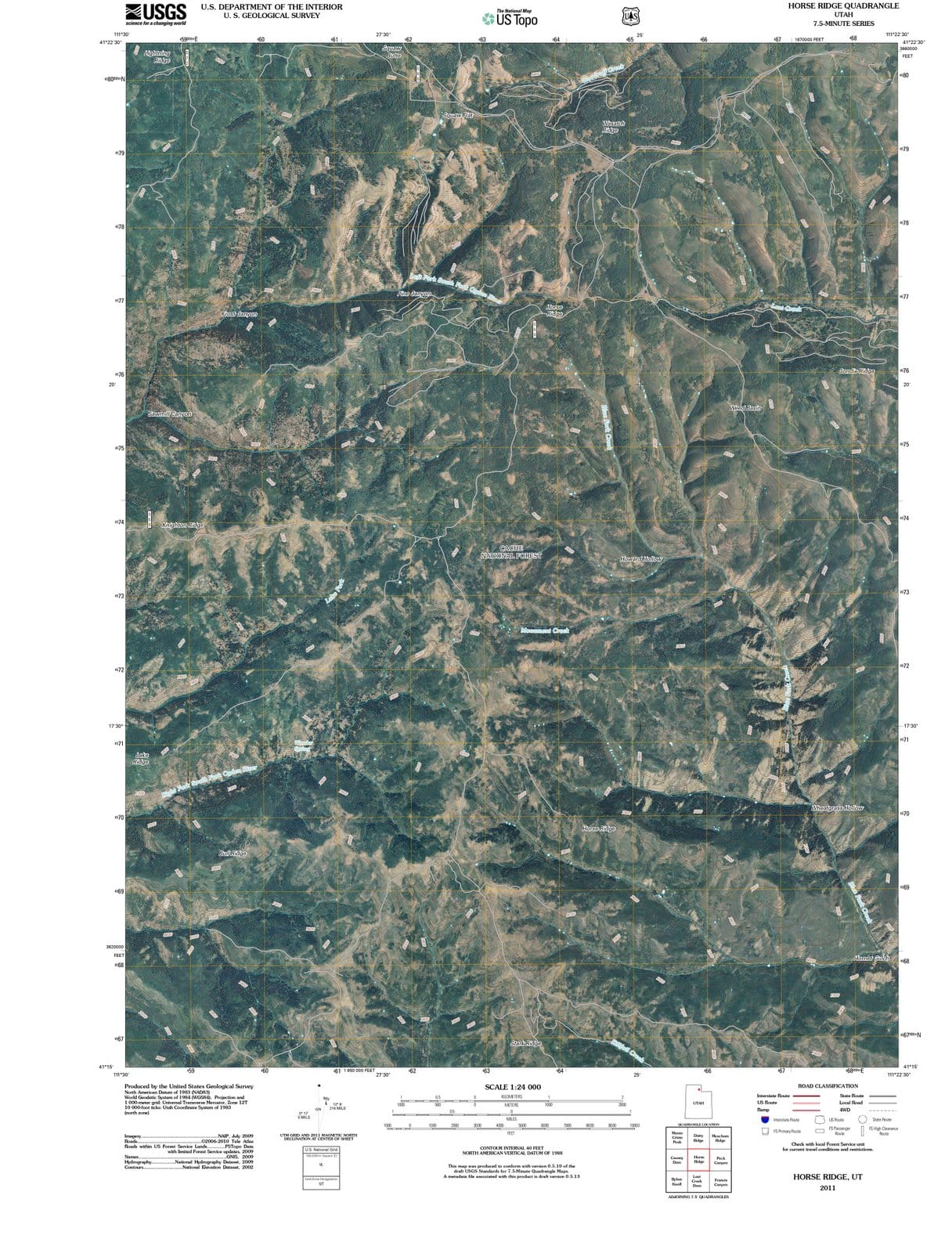 2011 Horse Ridge, UT - Utah - USGS Topographic Map
