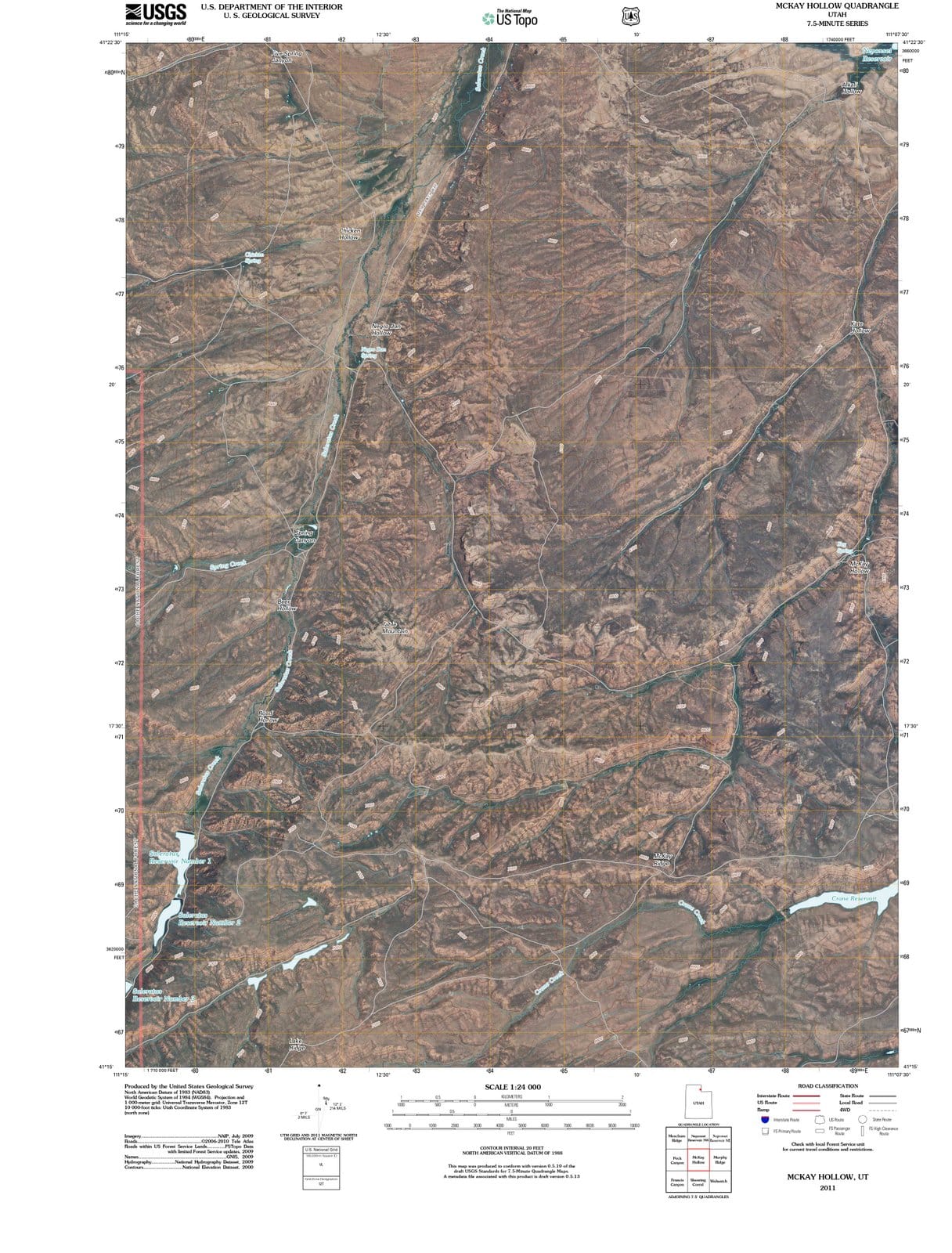 2011 McKay Hollow, UT - Utah - USGS Topographic Map