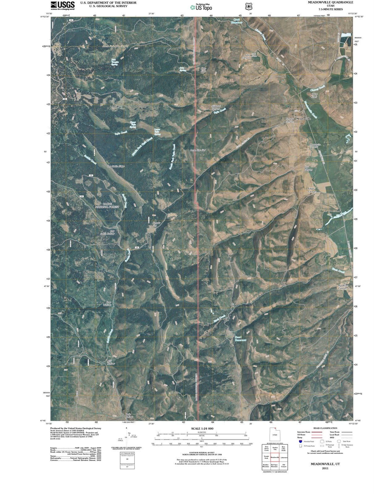 2011 Meadowville, UT - Utah - USGS Topographic Map