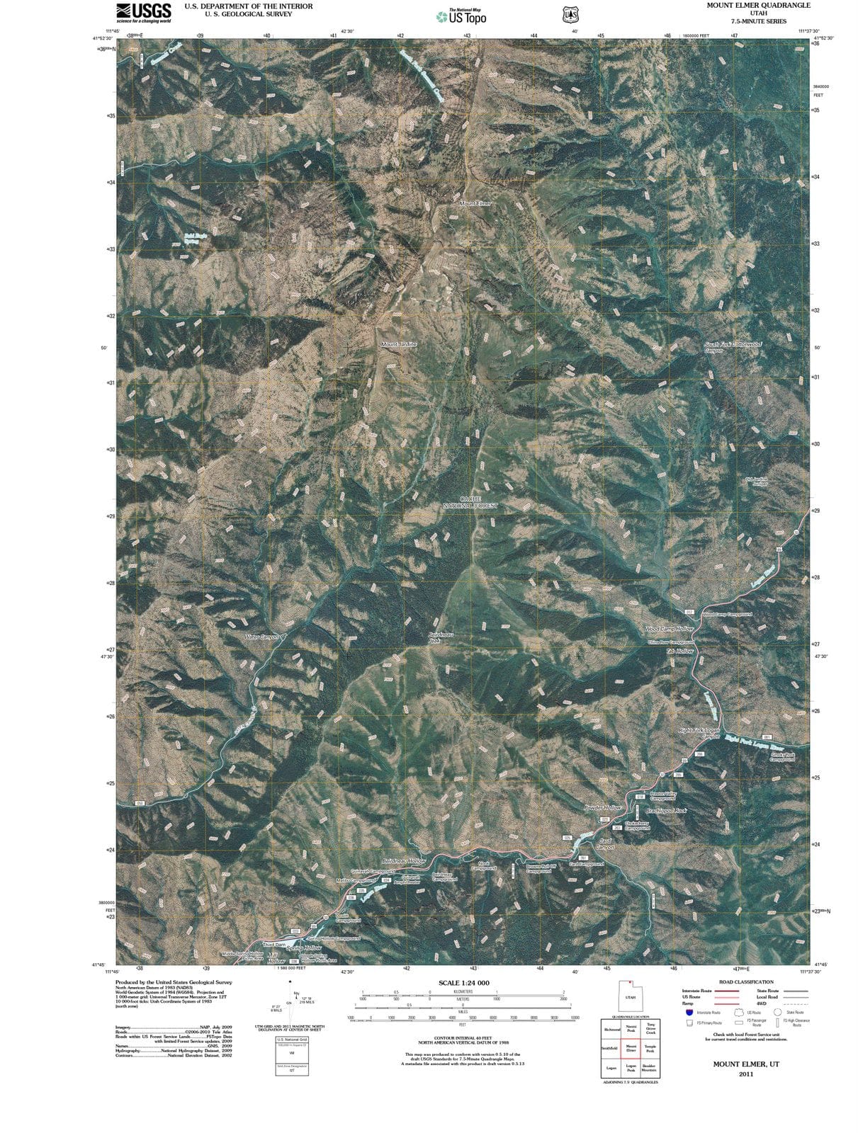 2011 Mount Elmer, UT - Utah - USGS Topographic Map