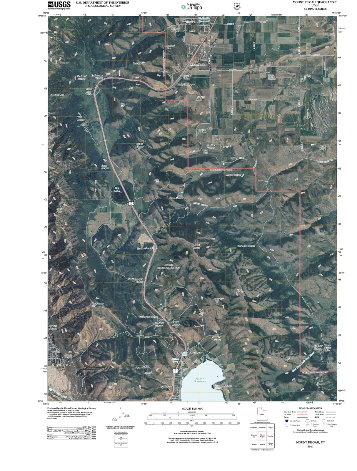2011 Mount Pisgah, UT - Utah - USGS Topographic Map