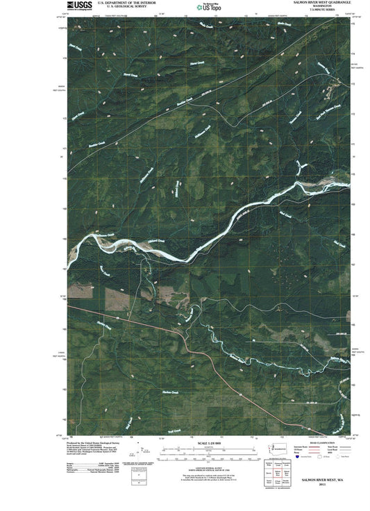 2011 Salmon River West, WA - Washington - USGS Topographic Map