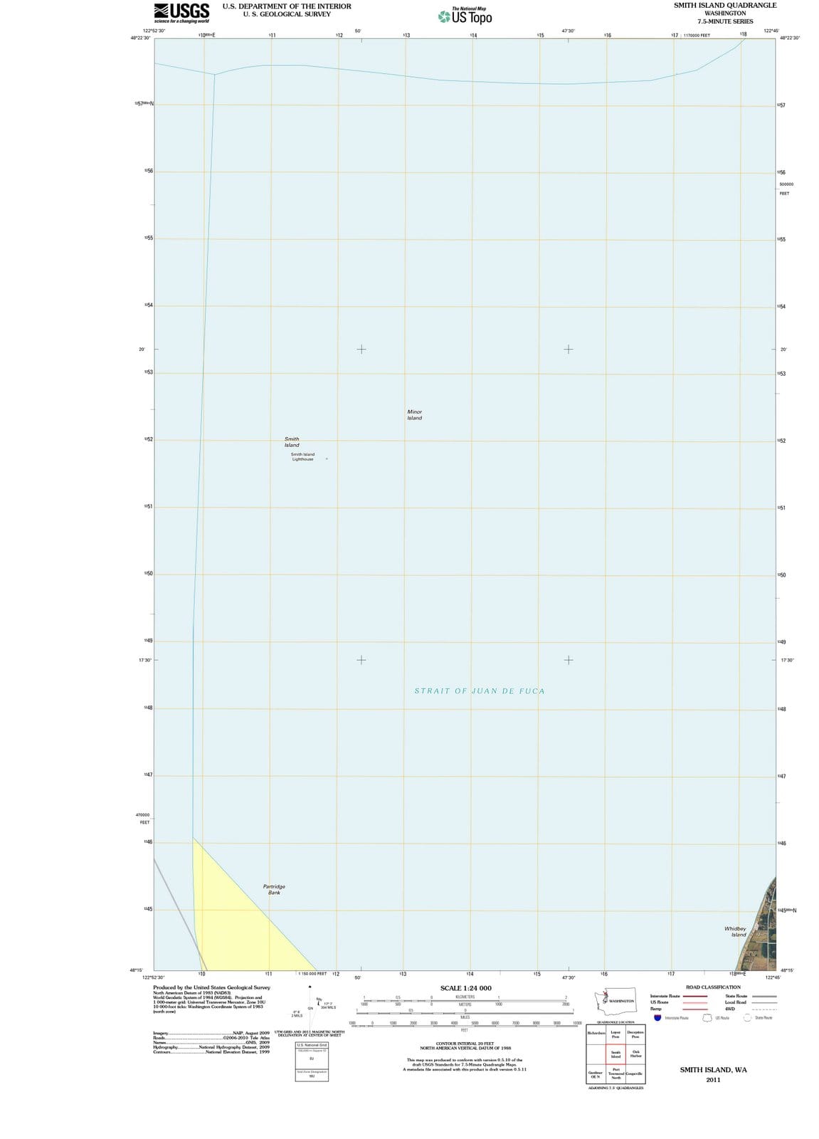 2011 Smith Island, WA - Washington - USGS Topographic Map