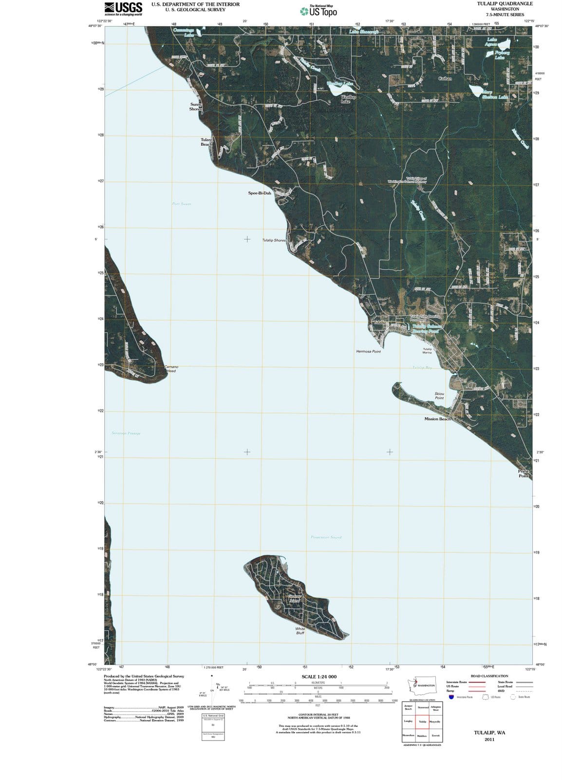 2011 Tulalip, WA - Washington - USGS Topographic Map
