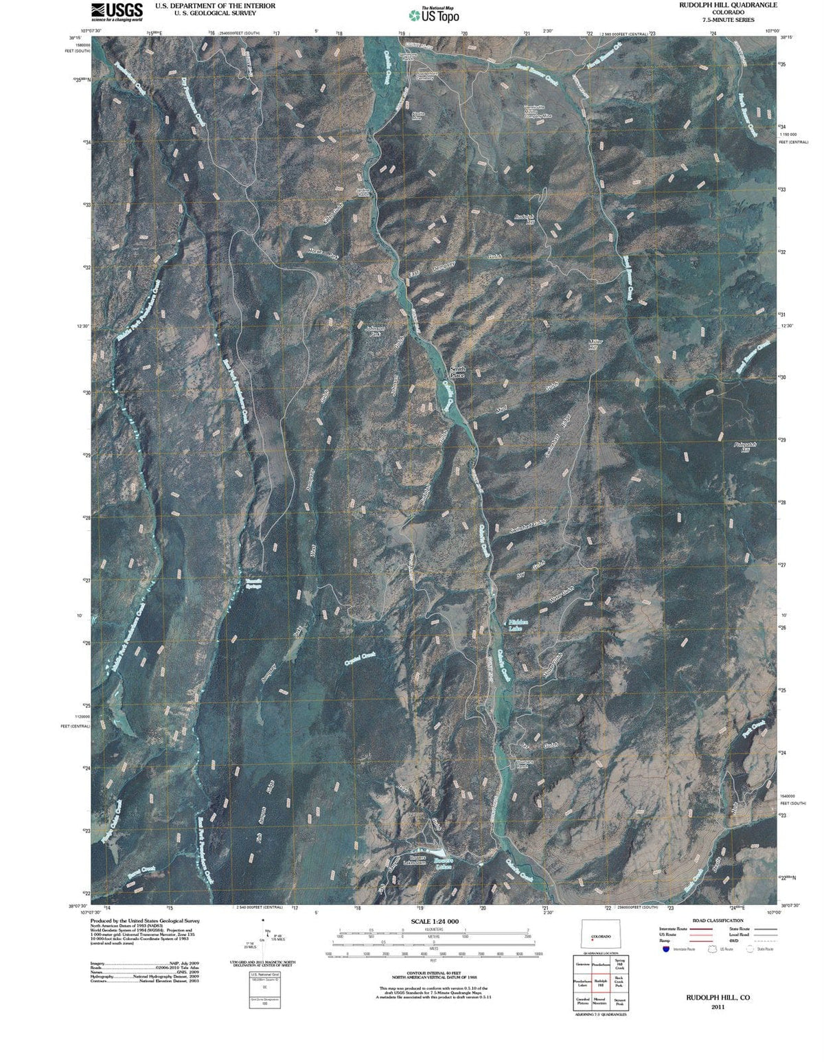 2011 Rudolph Hill, CO - Colorado - USGS Topographic Map