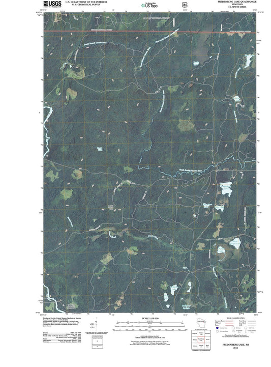 2011 Fredenberg Lake, WI - Wisconsin - USGS Topographic Map