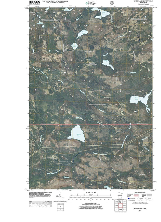 2011 Cabin Lake, MN - Minnesota - USGS Topographic Map