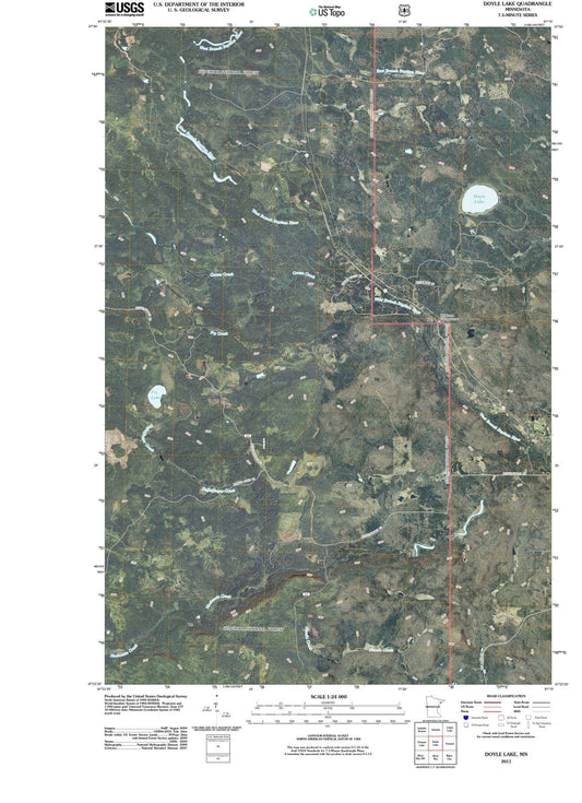 2011 Doyle Lake, MN - Minnesota - USGS Topographic Map