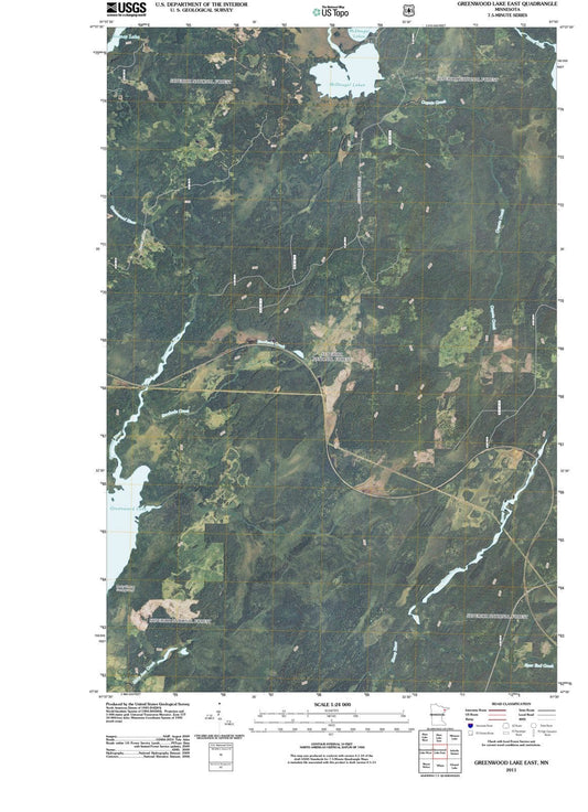 2011 Greenwood Lake East, MN - Minnesota - USGS Topographic Map