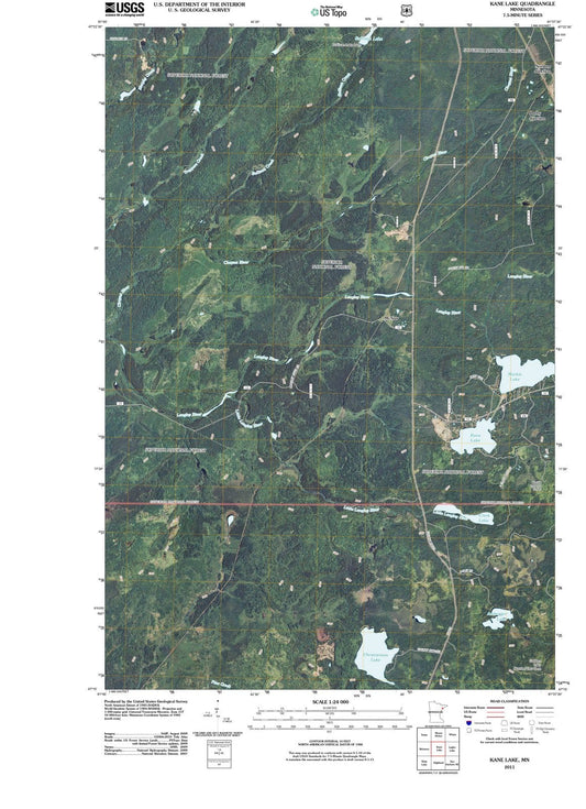 2011 Kane Lake, MN - Minnesota - USGS Topographic Map