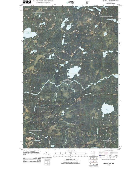 2011 Quadga Lake, MN - Minnesota - USGS Topographic Map