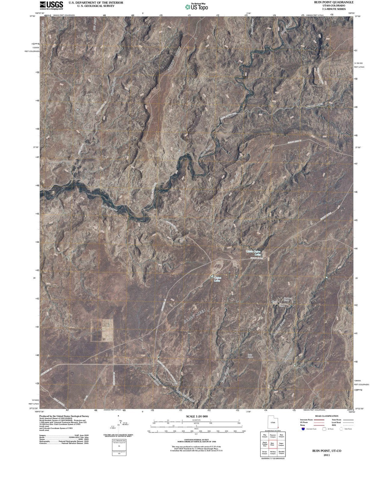 2011 Ruin Point, UT - Utah - USGS Topographic Map