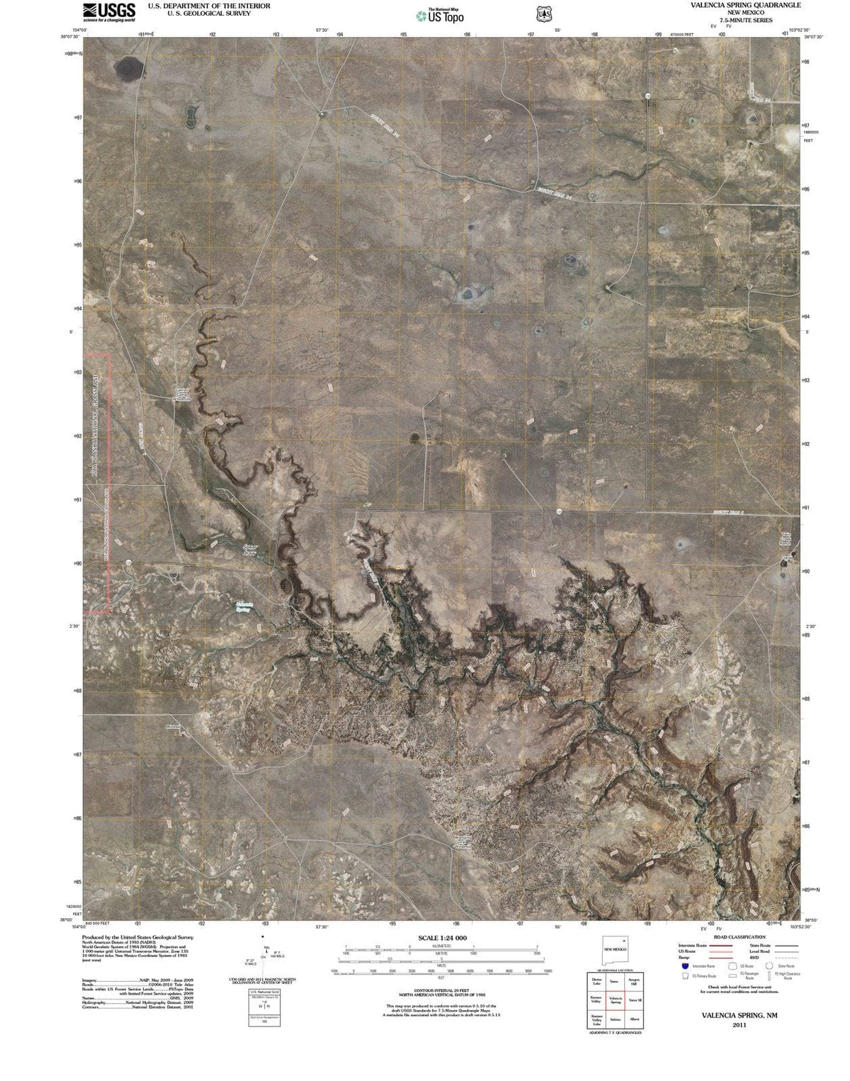 2011 Valencia Spring, NM - New Mexico - USGS Topographic Map