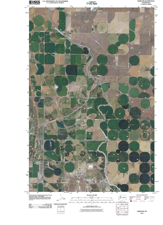 2011 Wheeler, WA - Washington - USGS Topographic Map