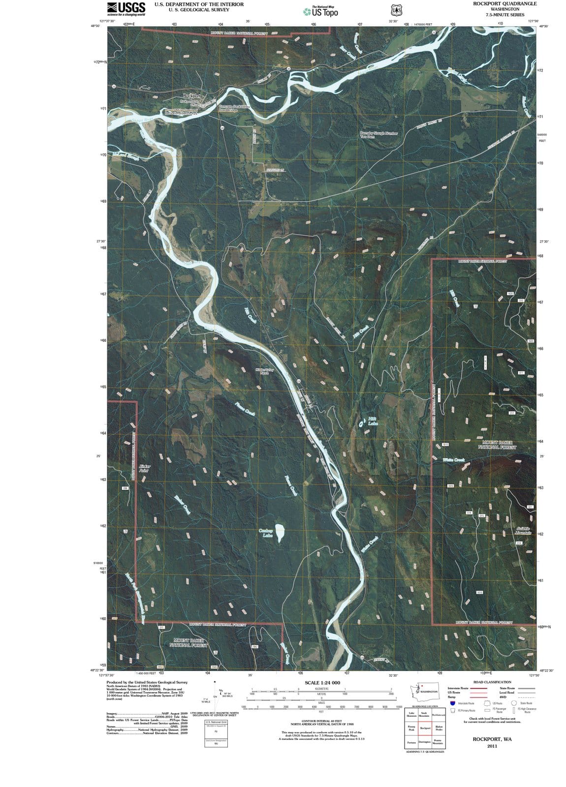 2011 Rockport, WA - Washington - USGS Topographic Map