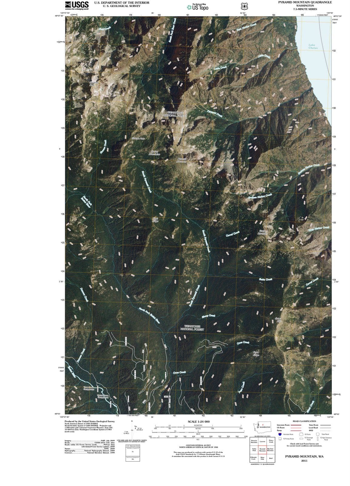 2011 Pyramid Mountain, WA - Washington - USGS Topographic Map