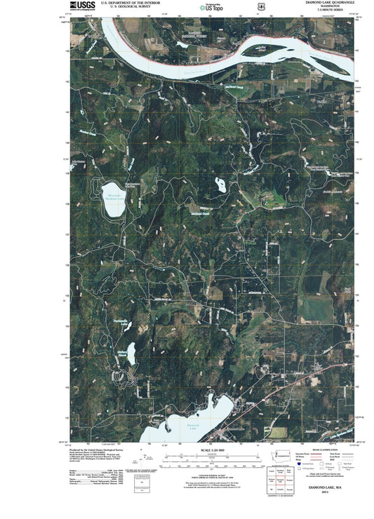 2011 Diamond Lake, WA - Washington - USGS Topographic Map