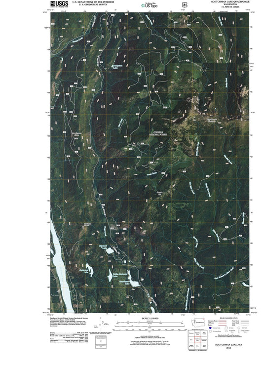 2011 Scotchman Lake, WA - Washington - USGS Topographic Map