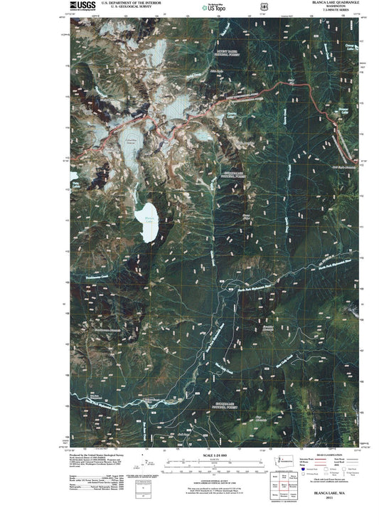 2011 Blanca Lake, WA - Washington - USGS Topographic Map