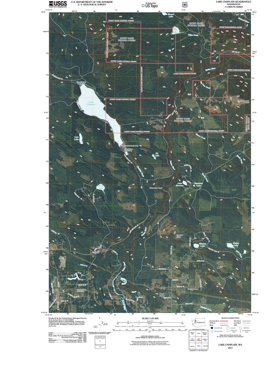 2011 Lake Chaplain, WA - Washington - USGS Topographic Map