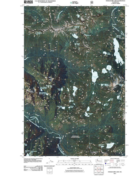 2011 Snoqualmie Lake, WA - Washington - USGS Topographic Map