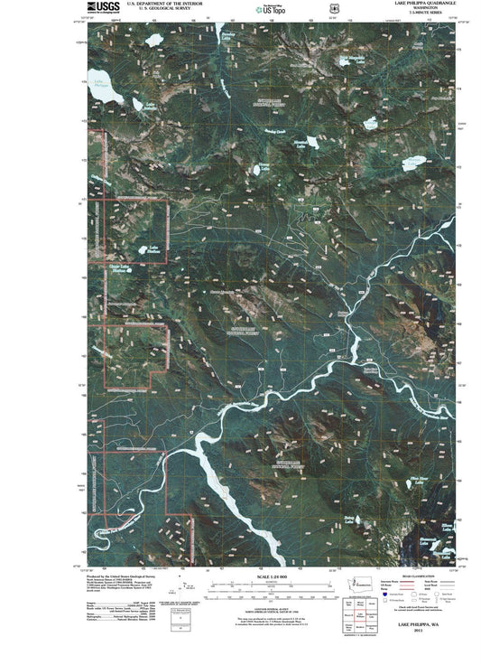 2011 Lake Philippa, WA - Washington - USGS Topographic Map