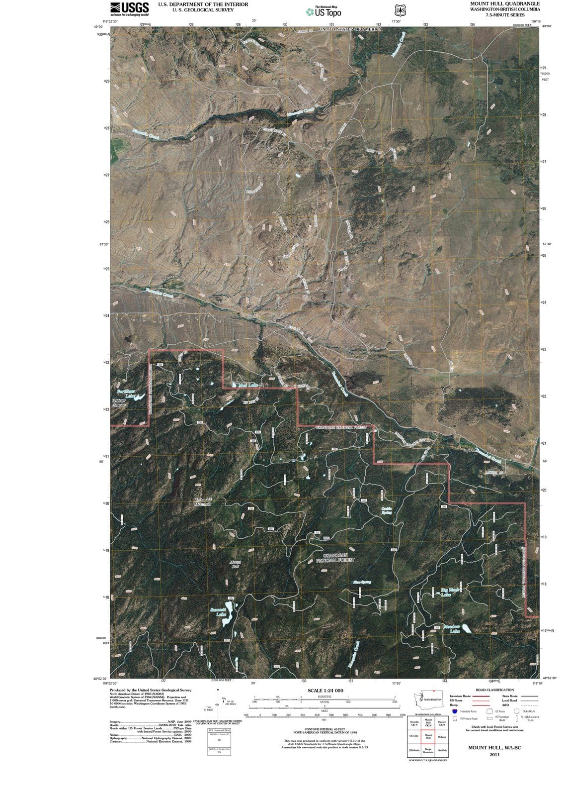 2011 Mount Hull, WA - Washington - USGS Topographic Map