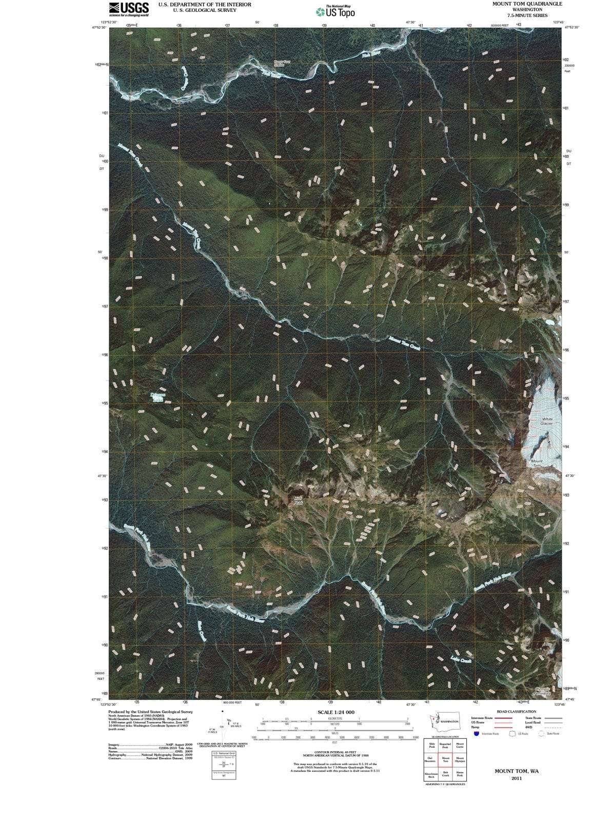 2011 Mount Tom, WA - Washington - USGS Topographic Map