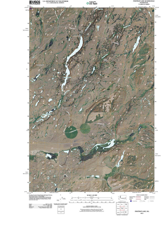 2011 Fishtrap Lake, WA - Washington - USGS Topographic Map
