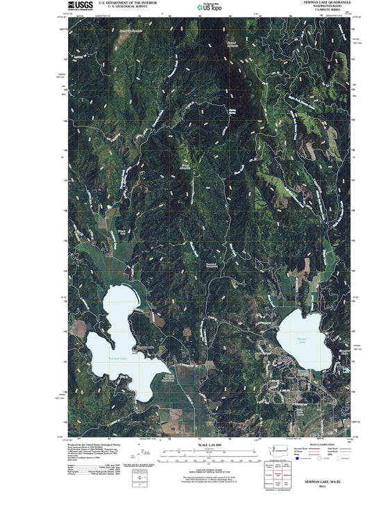 2011 Newman Lake, WA - Washington - USGS Topographic Map