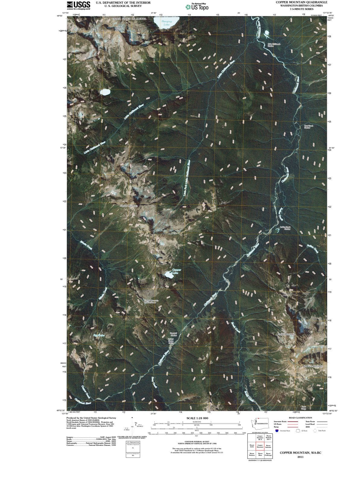 2011 Copper Mountain, WA - Washington - USGS Topographic Map