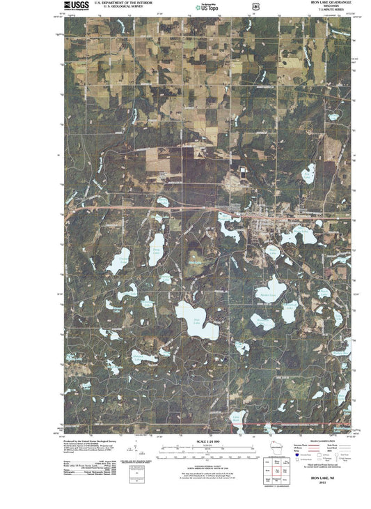 2011 Iron Lake, WI - Wisconsin - USGS Topographic Map