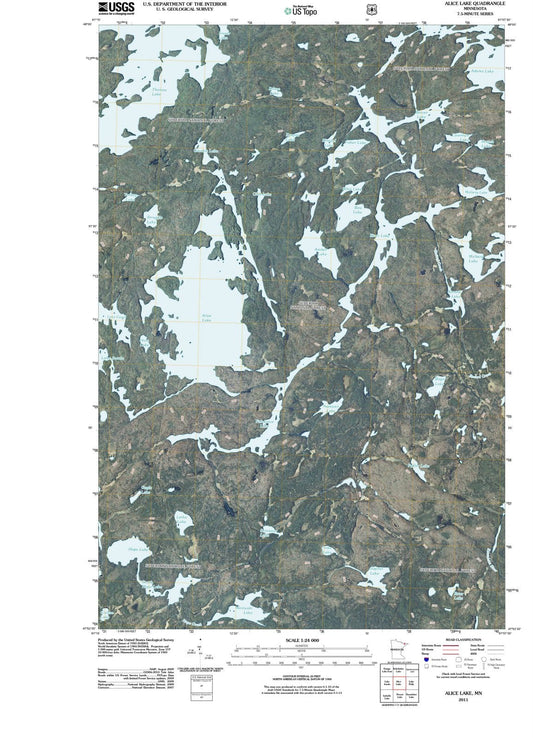 2011 Alice Lake, MN - Minnesota - USGS Topographic Map