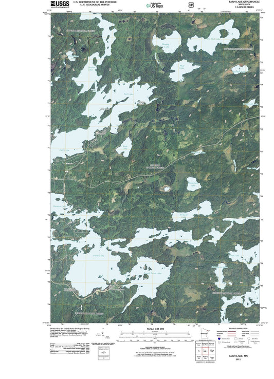 2011 Farm Lake, MN - Minnesota - USGS Topographic Map
