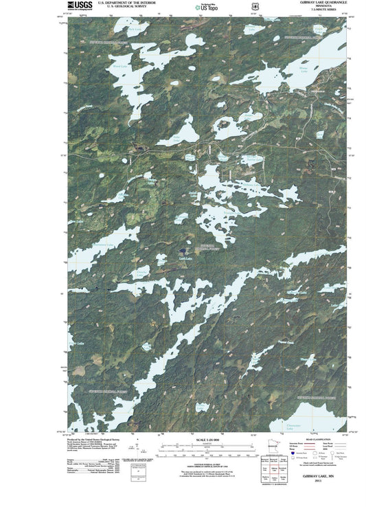 2011 Ojibway Lake, MN - Minnesota - USGS Topographic Map